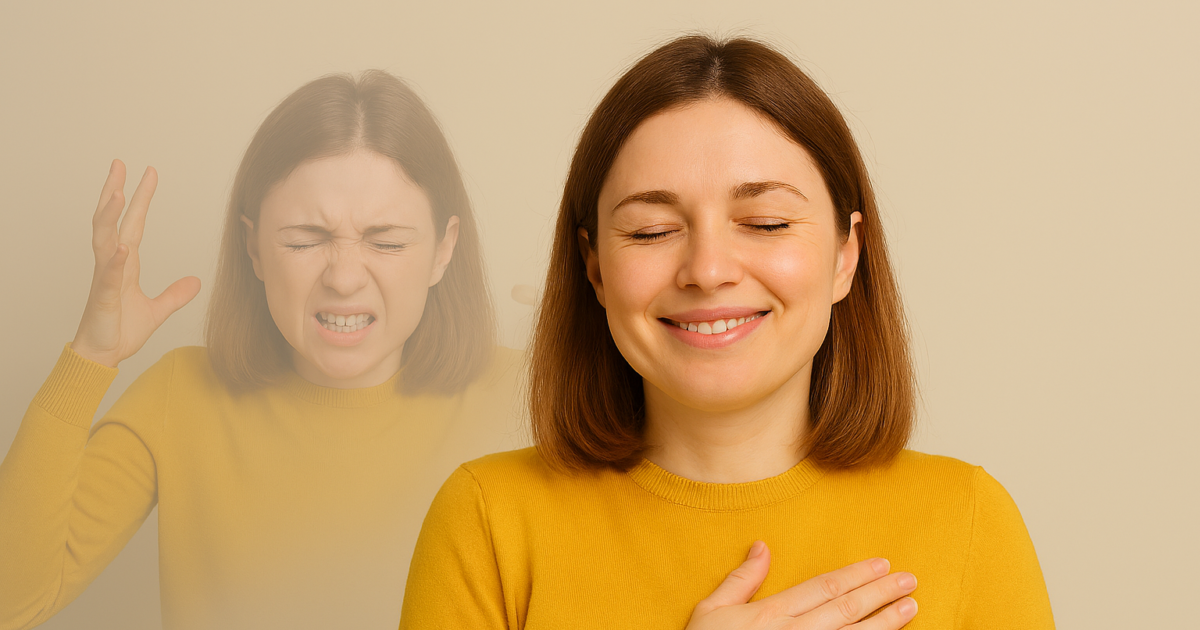 コルチゾールを減らしてストレス解消した女性