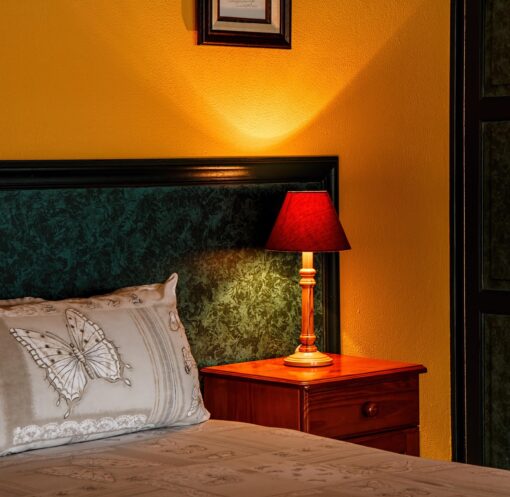 寝る前 マインドフルネスにちょうどいい寝室の写真